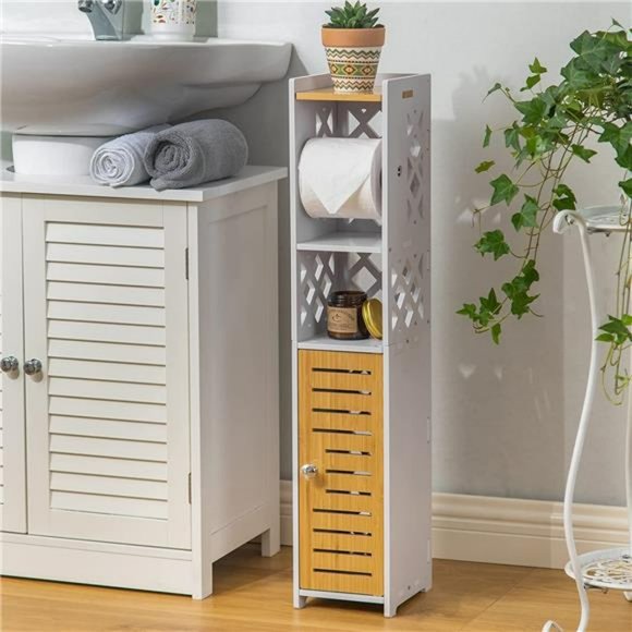 Toilet Paper Holder Stand  with Toilet Paper Holder - Picture 2 of 6